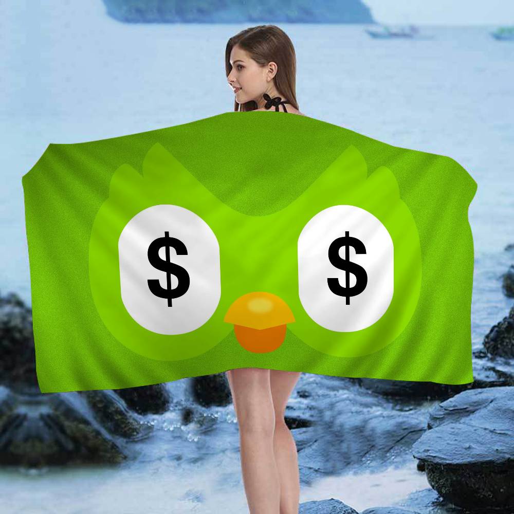 

D-Duolingos Anime Beach Swimming Towel Soft Absorbent Washcloth Children s Gifts for Kids Travel Camping Gym W40*H60(CM)