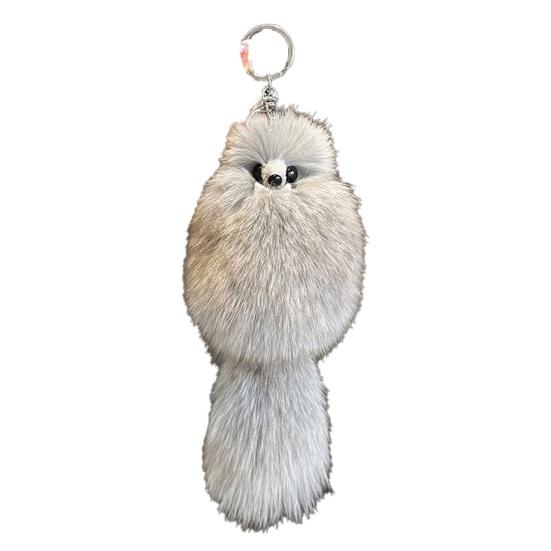 Keychain Pendant Fox Plush Doll Charm Soft Stuffed Key Holder Portable Key Organizer Backpack Bag Accessory