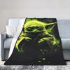 Cartoon Grogus Yodas W-Warss Blankets Game S-Stars Film Fuzzy Funny Warm Throw Blankets for Home Restaurant Summer