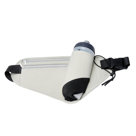 Hydration Waist Bag Waterproof Waist Pack with Water Bottle Holder Reflective Strips Adjustable Belt Fanny Pack for Running Hiking Cycling