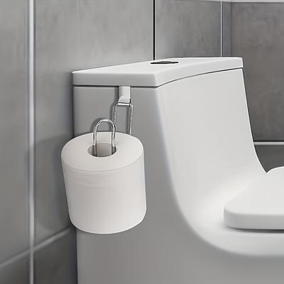 1 Stück Metall-Multifunktions-Hängeständer, Haushalts-Badezimmer-Rollenpapierständer, Papierhandtuchhalter, Toiletteneisen, perforierte Toilettenbox, Toilettenpapierständer