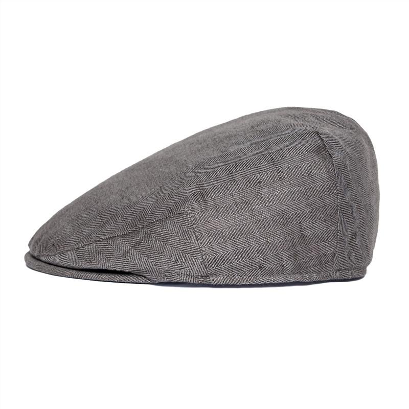 Men Cap Herringbone Linen Newsboy Caps High Quality Flat Caps Driver Ivy Hat Bakerboy Hats Cool Boina for Male