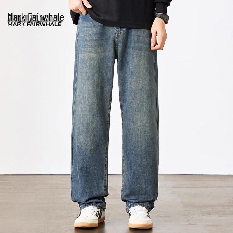 Mark Fairwhale Men's Premium Relaxed Fit Straight Leg Jeans