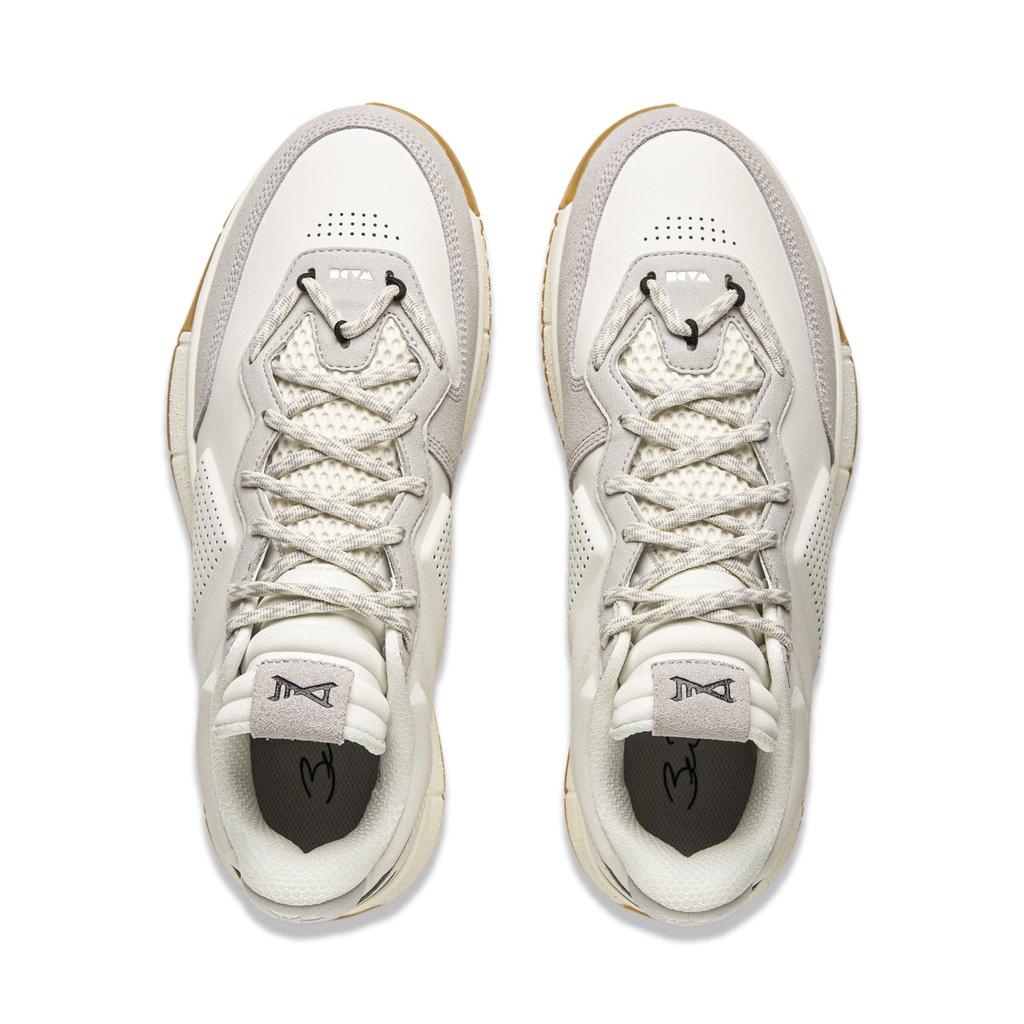 Li Ning Wow1 Low Basketball Shoes Men's Low Top White Gray ABAU099-2