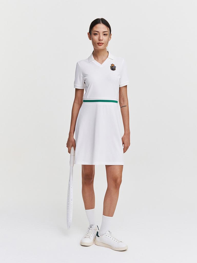 SERGIO TACCHINI Mc Rally Short Sleeve Dress (White)