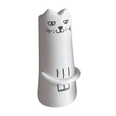 Bellissimo vaso in ceramica a forma di gatto per esposizione, vaso estetico, regalo di compleanno, vasi da fiori, complemento d'arredo unico per ufficio e soggiorno, ideale per feste e vacanze.