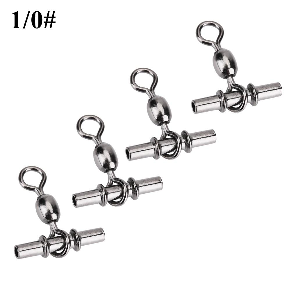 20pcs Set T Shape Line Crane Fishing Swivels Connectors Accessories (2Celsius0# )