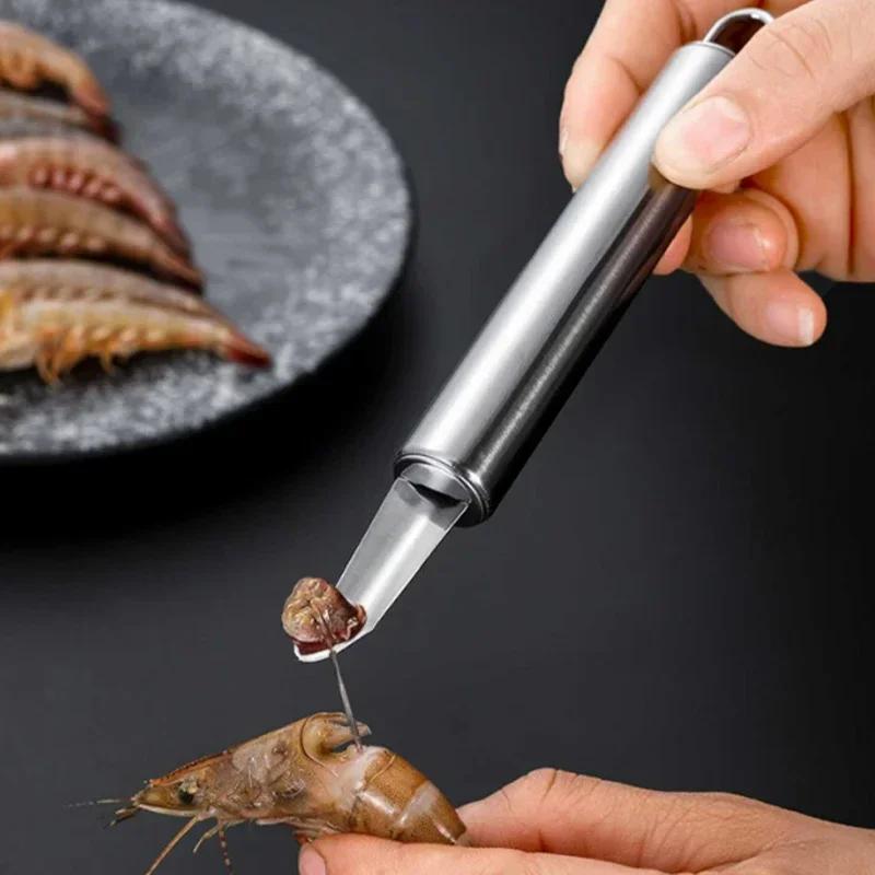 304 Stainless Steel Longan Corer Cinnamon Lychee Shelling and Coring Meat Digger Nut Shelling Kitchen Shrimp Line Knife