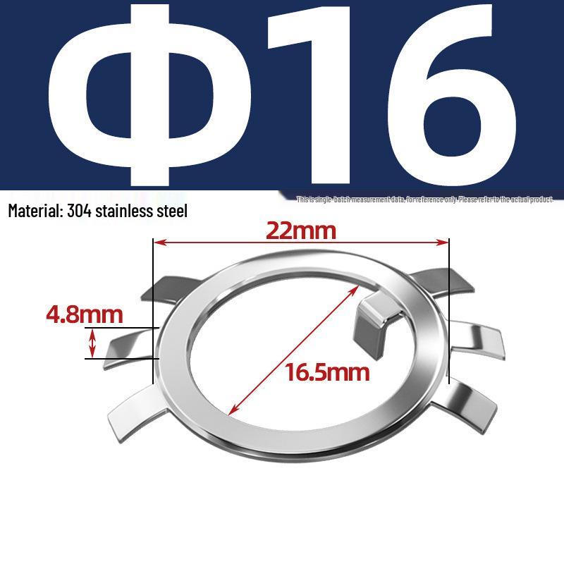 65MN Manganese 304 Stainless Steel Six-Claw Anti-Loosening Lock Nut Washer