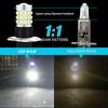 2PCS Car Fog Light 9-36V H3 LED with Lens Fog Running Light Bulb Super Bright LED Auto Lamp H3 Led Yellow No Adapter Required