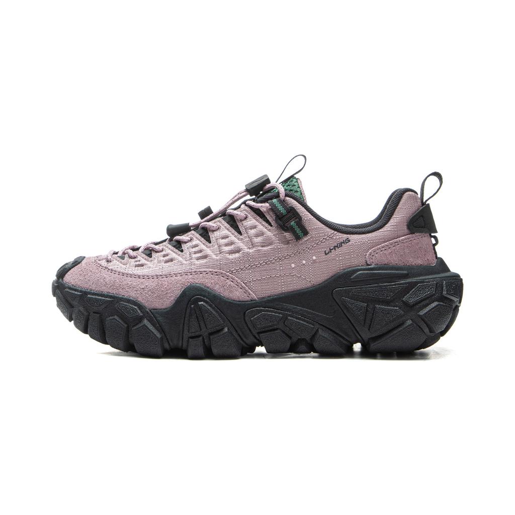 Li Ning Dune Mountain Outdoor Všestranné Retro Módní Trend Tlustá Podrážka Tlumení Nárazů Protiskluzové Odolné proti Opotřebení Podpora Nízké Svršky Ležérní Obuv AGCV364-3
