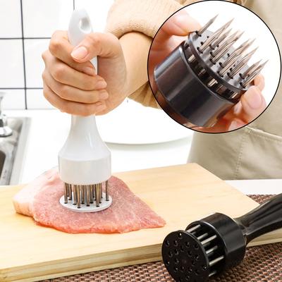Stainless Steel Automatic Rebound Hammer Meat Loosening Meat Needles Home Steak Breaking Tendon Beef Chicken Flavouring Zapper