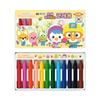 Jigu Chemical Pororo Non-Marking Crayons | 12 Colors / 18 Colors / 24 Colors