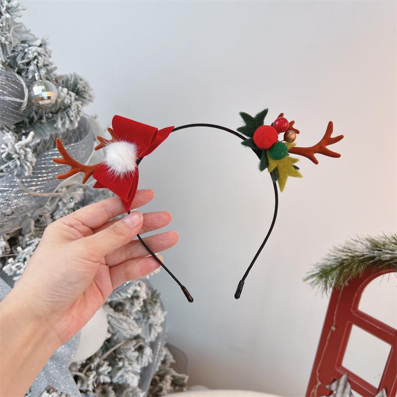 

Christmas Lolita Antler Hair Clips: Super Cute Fairy Headband for Adults & Children, Mori Girl Style