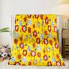 Colorful Cartoon kpop Blanket Flannel Blanket for bed, sofa, Camping, Hiking, Picnic Essentials, gift for family Fan gifts