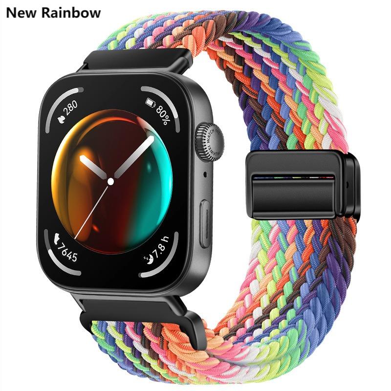 Nylonvevd rem for Huawei Watch Fit 4 4Pro Klokkearmbånd Erstatning for Huawei Watch Fit 4Pro Fit 4 3 Sport Klokkereim Bånd