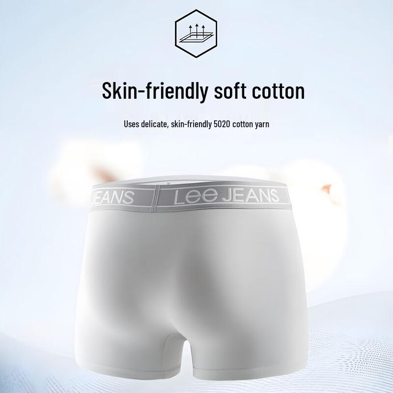 LEE Men's Cotton Antibacterial Boxer Briefs