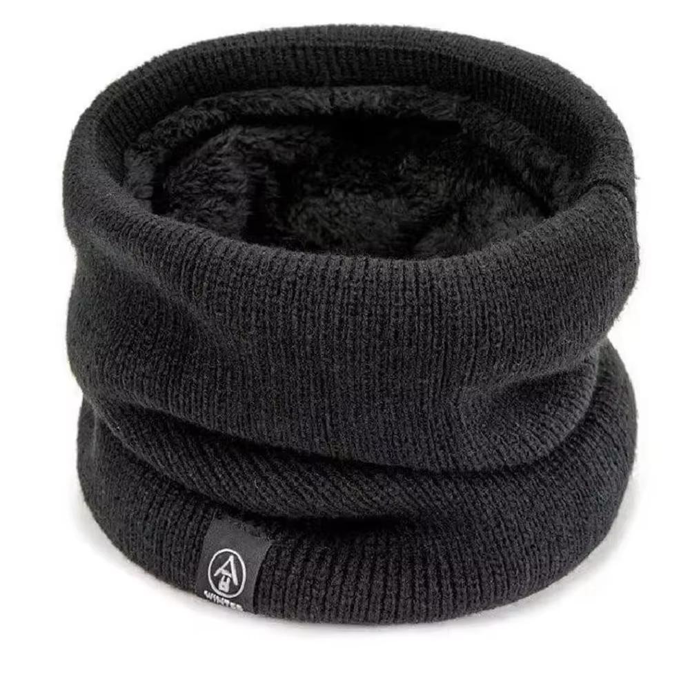 Knitted Scarf Fashion Soft Winter Warm Solid Cold-proof Collar Neck Warmer Thick Headband Ski Mask Men Women Plush Tube Scarf