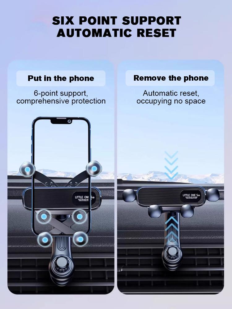 Car Air Vents Clip Mount Stand Extension Rod 360° Rotatable Gravity Car Phone Holder In Smartphone Holder Bracket GPS Support