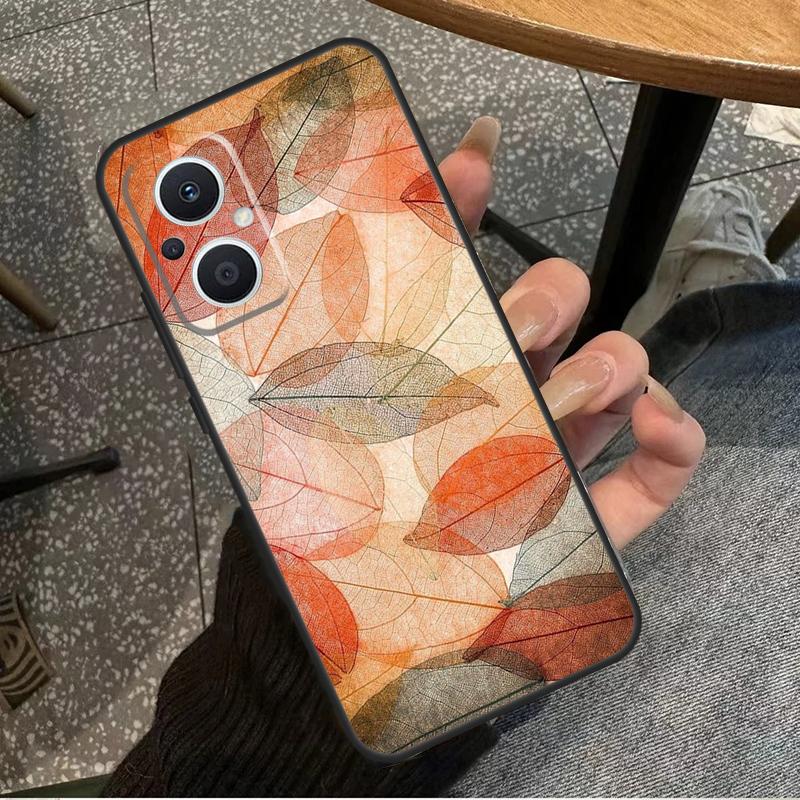 Colorful Leaves For OPPO Reno 10 11 12 13 14 Pro 7 8 Lite 8T 11F 12F 13F 14F OPPO Find X8 X9 X5 X6 Pro Case