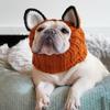 Soft Rabbit Ear Dog Hat Dinosaur/Brown Bear Knitted Puppy Cap Halloween Knitted Pet Hat  Halloween