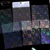 6 Sheets Iridescent Dream Holographic Sticker for Journals Waterproof Scrapbooking Stickers Transparent Substrate for Collage Sealing Decoration