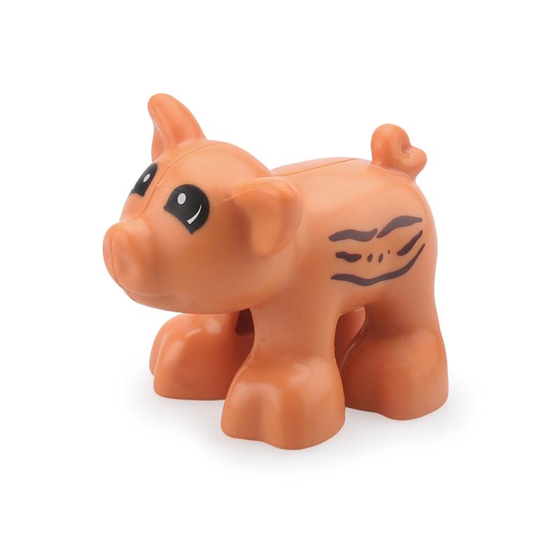 Children's Large Particle Animal Building Blocks Set - Puppy, Kitten, Butterfly, Cow, Poultry Toy Accessories