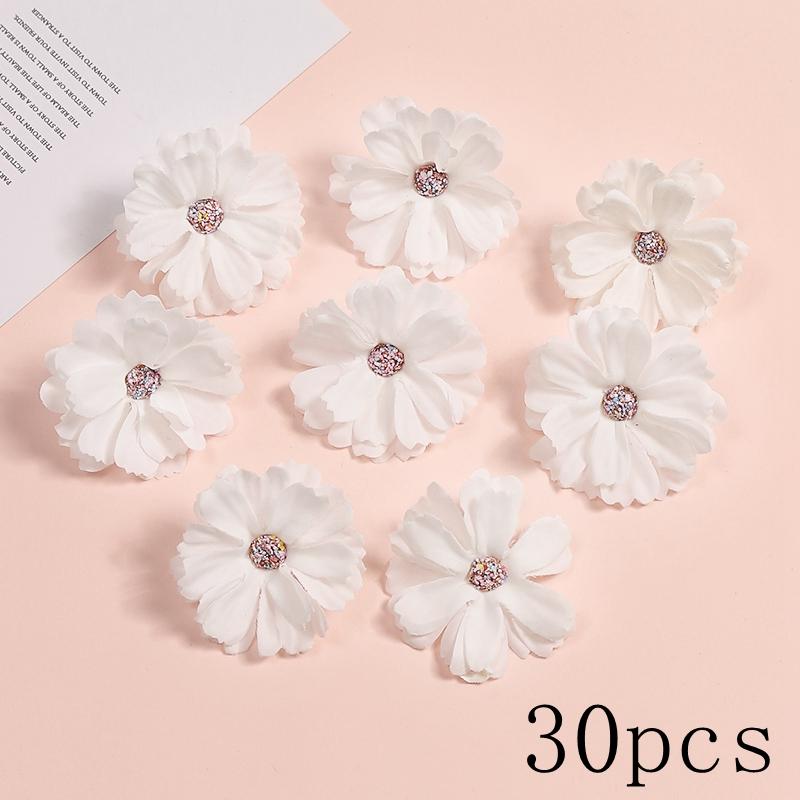 Weiße Serie Rose Künstliche Blumen Seide Unechte Blumen für Heimdeko Hochzeitsdekoration DIY Kranz Geschenk Accessoires Ornamente