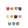 1/12 Doll Mini Knitted Shoulder Bag Pearl Chain Crossbody Bag Doll Dress Up Accessories For Dollhouse Decoration