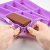 Heat-resistant Silicone Baking Mold 8 Cavity Energy Bar Maker Soft Chocolate Mold  DIY