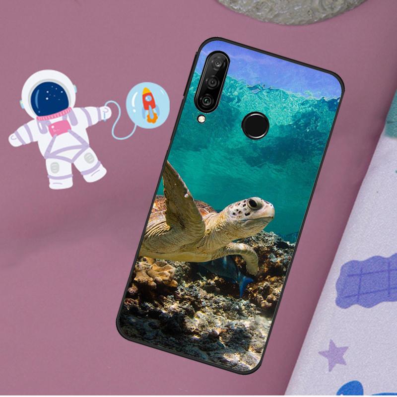 Ocean Sea Turtle For Huawei Nova 11i 7i 8i 12i 12s Y73 Y70 Y90 Y60 Y72 Y61 Y91 9 10 SE P40 Lite P30 Pro Case