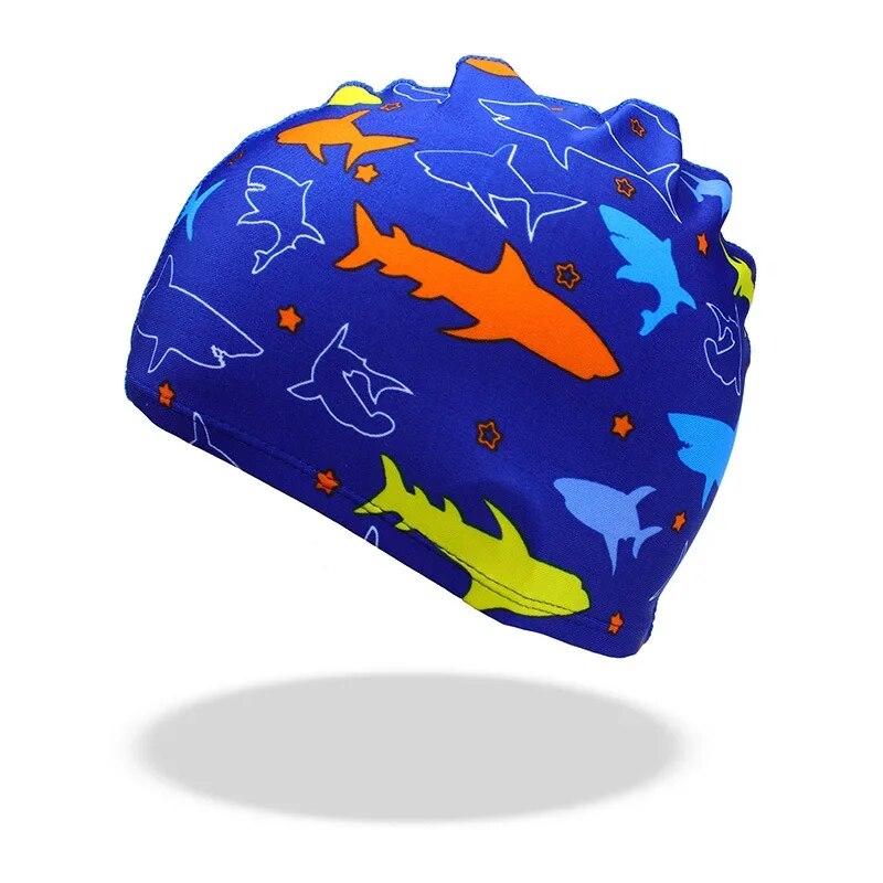 Children Cartoon Swimming Caps Animal Dinosaur Print Boys Girls Swimming Hat Pool Equipment Kids Swimming Accessories