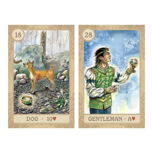 Kancharo Lenormand 38-Piece Tarot Card Set [Fairy Tale Lenormand] Includes a Japanese Lenormand Card Basic Instruction Manual and Pouch (Authentic)