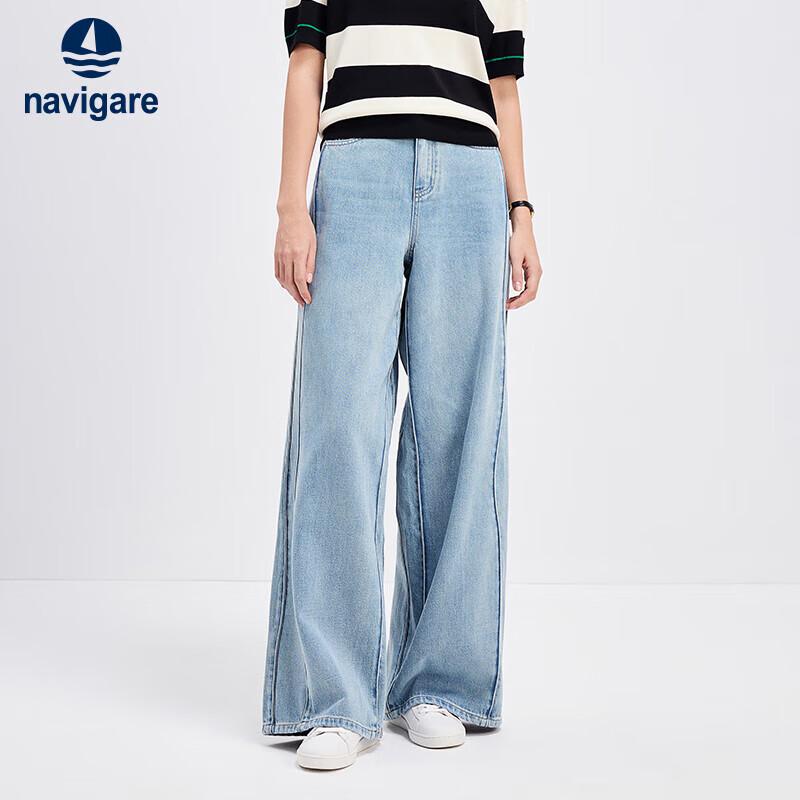 

Женские джинсы Navigare в стиле ретро с широкими штанинами L