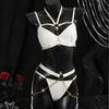 European and American metal chain neck uniform suit wind party role play two-piece set