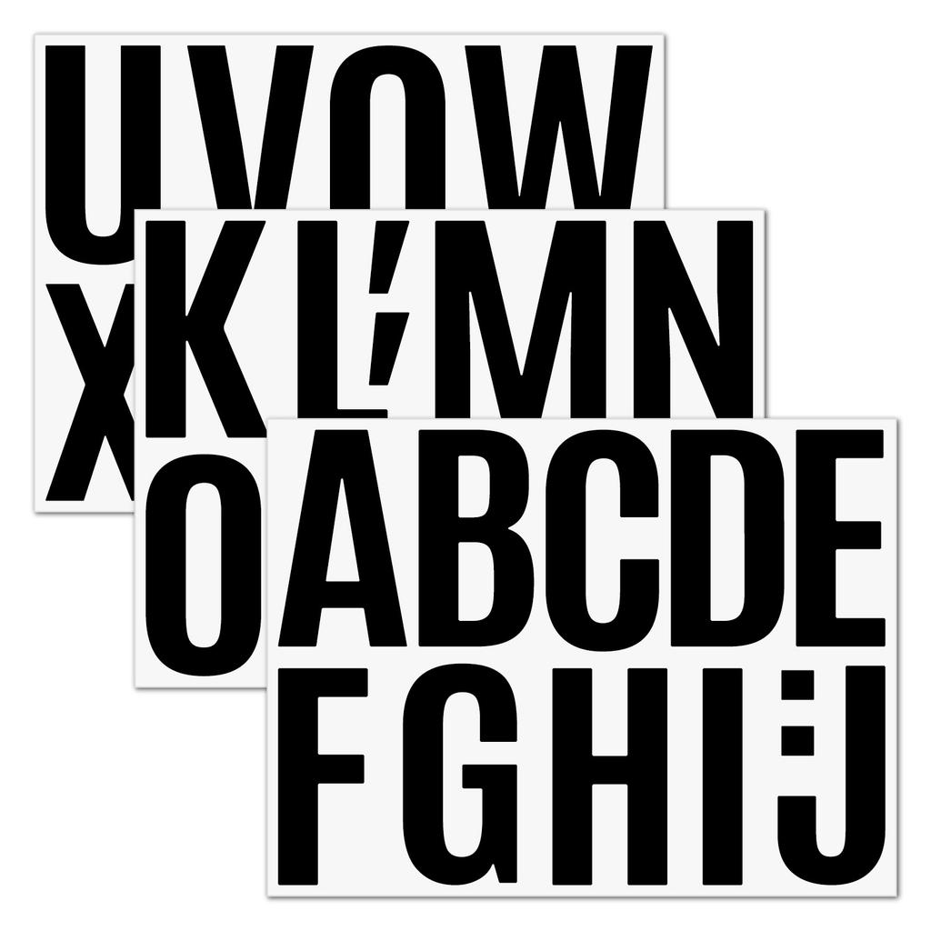 4-inch Letter Sticker Large Size Car Wall Sticker Exhibition School Kindergarten Decoration DIY Large Size Letter Sticker