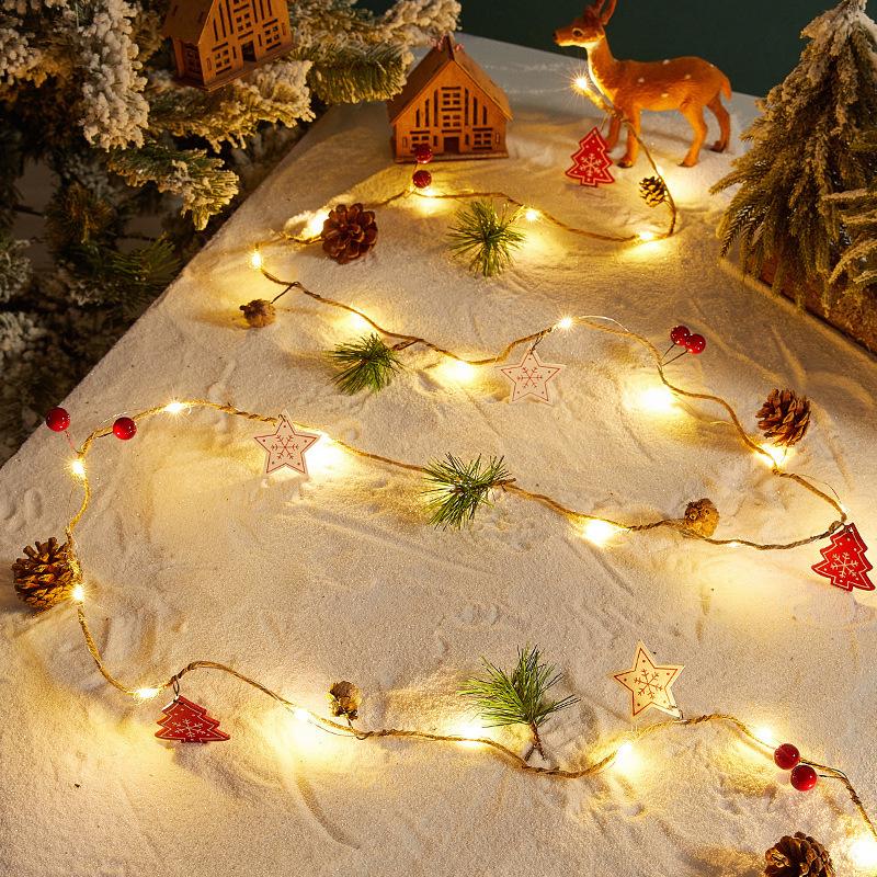Christmas Decorations, Flashing Lights, String Lights, Store Window Christmas Tree Lights, Atmospheric Creative Small Pendants
