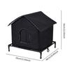 Premium Oxford Cloth Outdoor Cat House Insulated Waterproof Stray Shelter for Outdoor Cats Winter Windproof Design