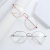 Vintage Portable Vision Care Metal Round Glasses Women Men Oversized Optical Glasses Spectacles Eyeglasses Frame