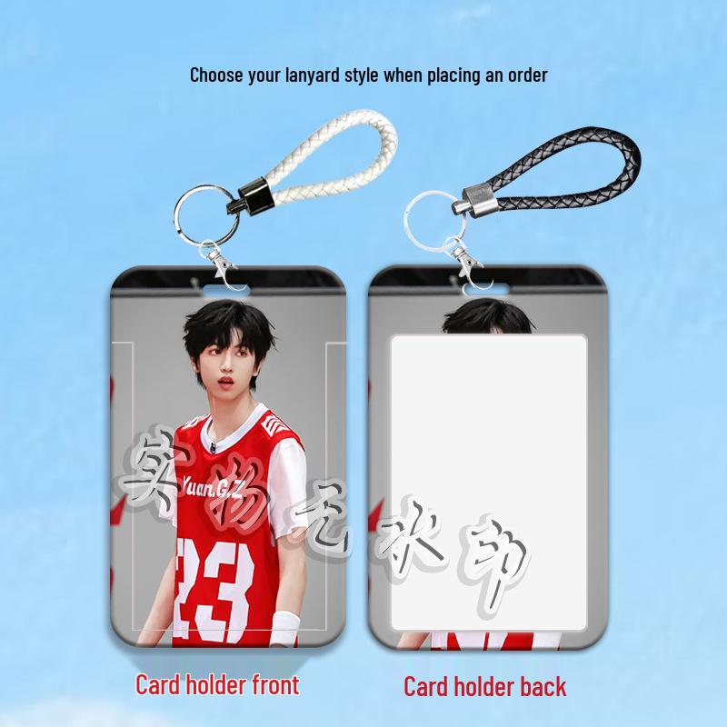 Zhang Guiyuan Student Sliding Card Holder - Handsome Sleeve for Campus, Transportation, or ID Cards