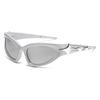 1PC Cyberpunk Cycling Mirror Sunglasses Y2K Millennial Spice Girls Street Photography Future Tech Fashion