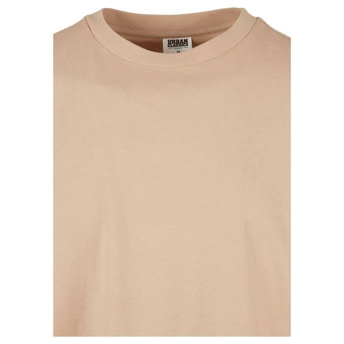 T-shirt Urban Classics Organic Oversized Colorblock GT - beige - 4XL