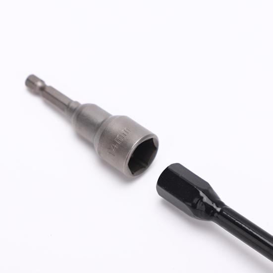 4Pcs Spiral Ground Anchors Heavy Duty Trampoline Anchors Anti-rust Stable Fixation Tent Stakes with 14mm Drill Socket for Swings Sheds