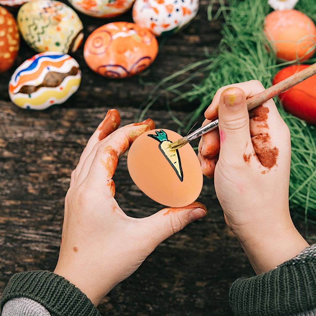 12 Pcs Mini Bouncy Balls Dog Egg Toys Soft Rubber Bouncing Brown Fake Eggs Bulk For Party Favors Funny Pet Toy (55 Mm/2.16 Inch)