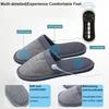 Tuhopeta Rechargeable Foot Massager Slippers EMS TENS Electrical Pulse Therapy Pain Relief Slip Home Use Removable Pad Feet Care