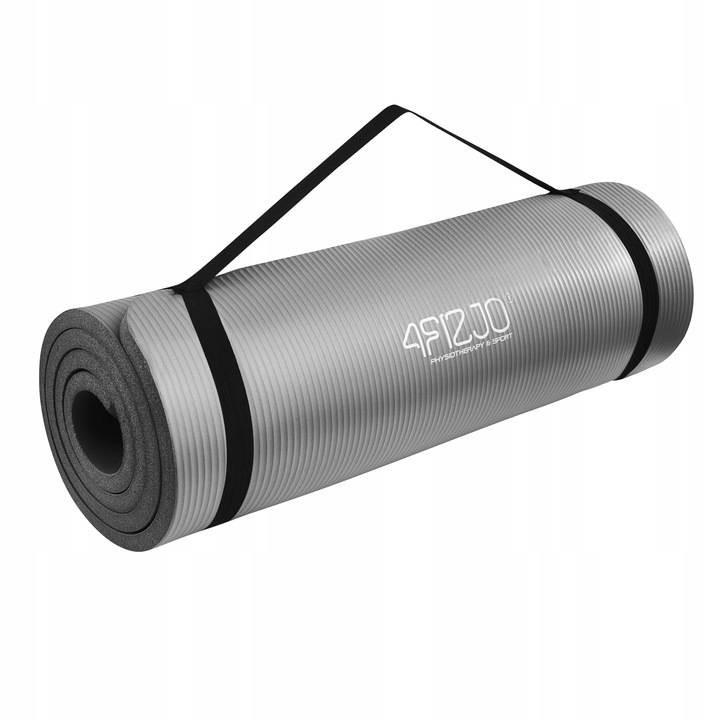 4FIZJO Weiche NBR-Trainingsmatte 1,5 cm 1,5 cm + Farbe: Grau
