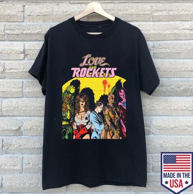 La Storia di Alt Comic Love and Rockets T-shirt, S-4XL