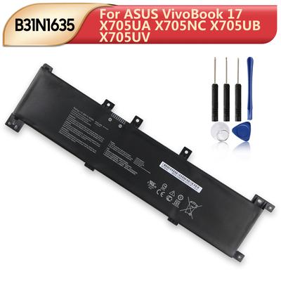 NEW Replacement Battery For ASUS VivoBook 17 X705UA X705NC X705UB X705UV B31N1635 Laptop Battery 3727mAh