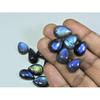 10X16-12X17MM Natural Blue Labradorite Pear Cabochon Gemstone 18Pcs Lot SY-319