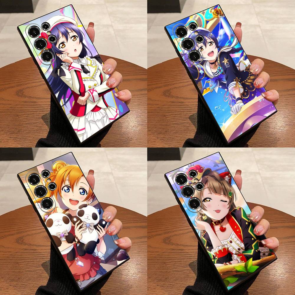 Love Live School Idol For Samsung Galaxy S23 S24 S25 Ultra S22 Plus S21 Black Soft Case Waterproof Soft Case